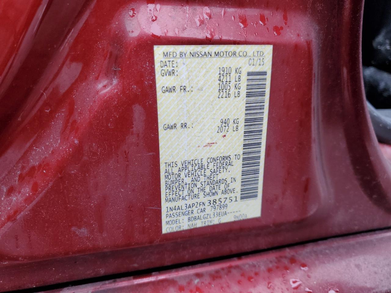 2015 Nissan Altima - Image 14