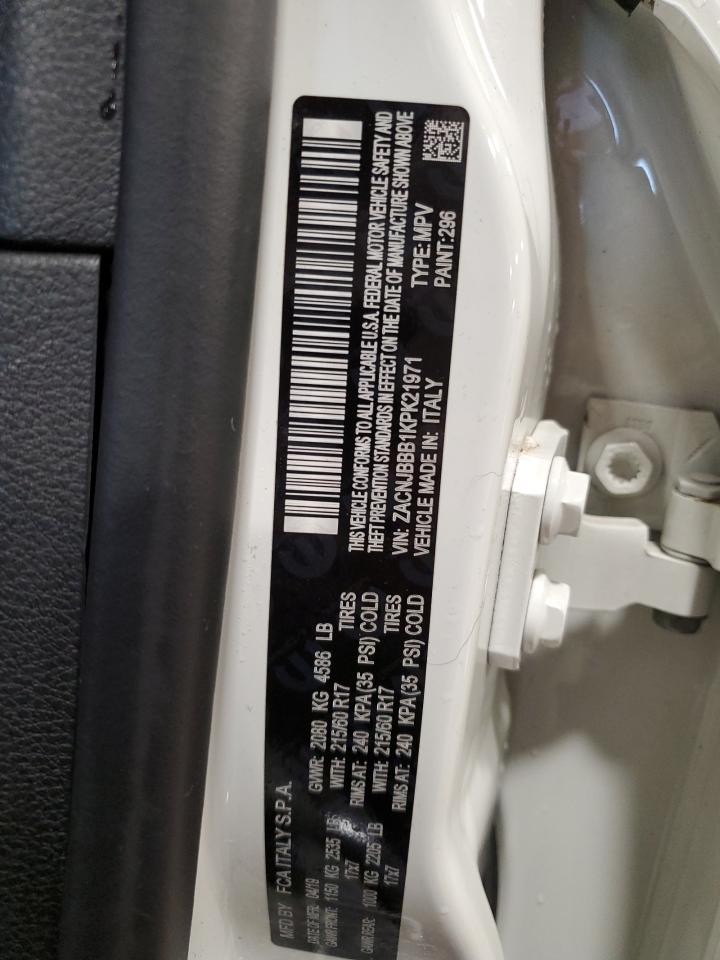 2019 Jeep Renegade Latitude VIN: ZACNJBBB1KPK21971 Lot: 50305465