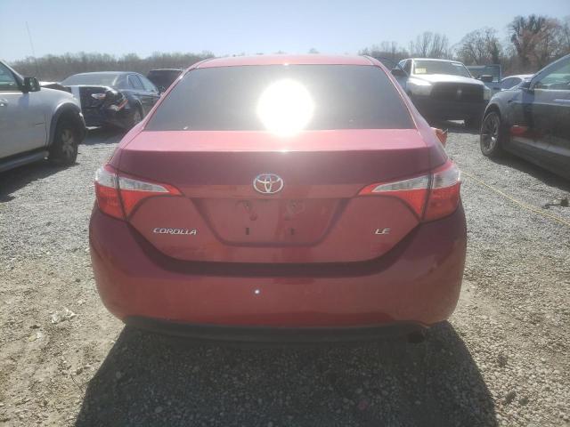  TOYOTA COROLLA 2014 Red