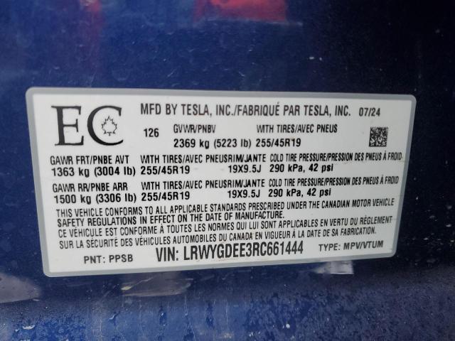 2024 TESLA MODEL Y 