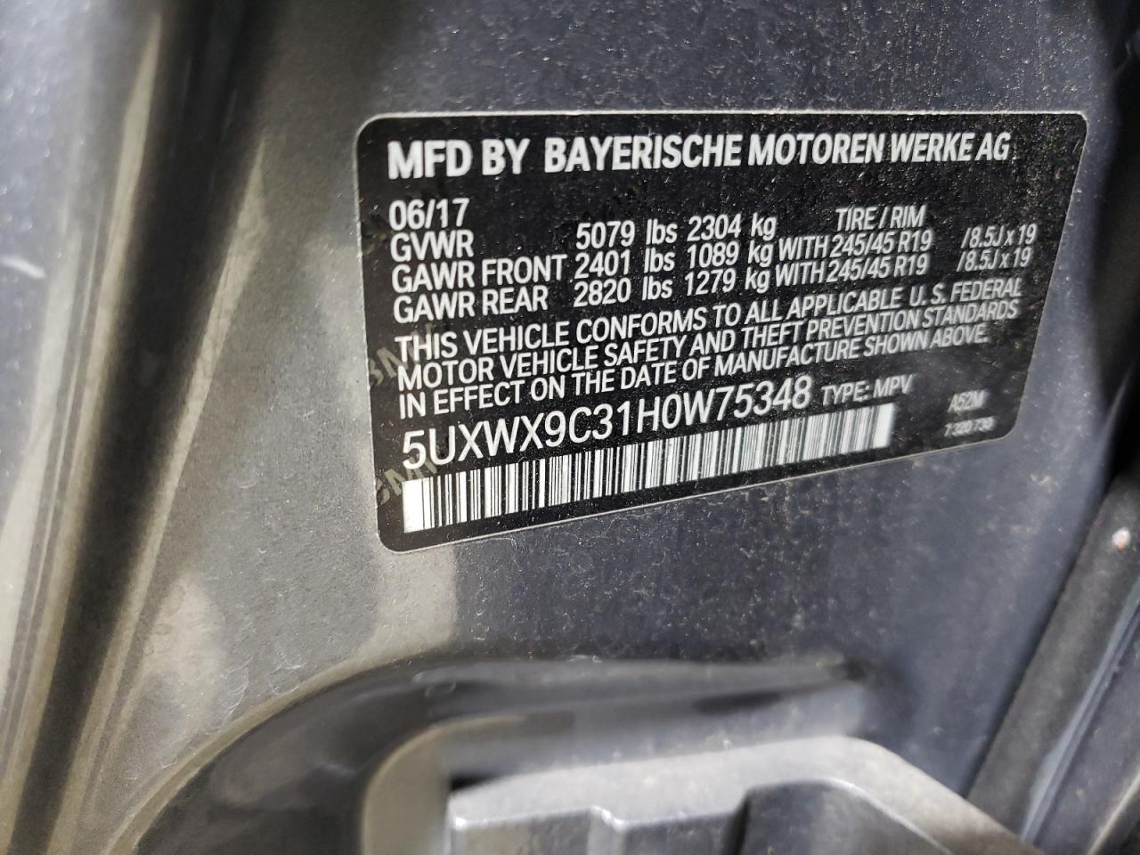 2017 BMW X3 - Image 13