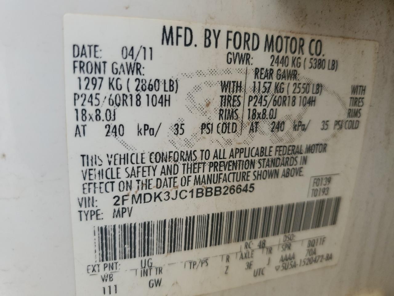 2011 Ford Edge - Image 15
