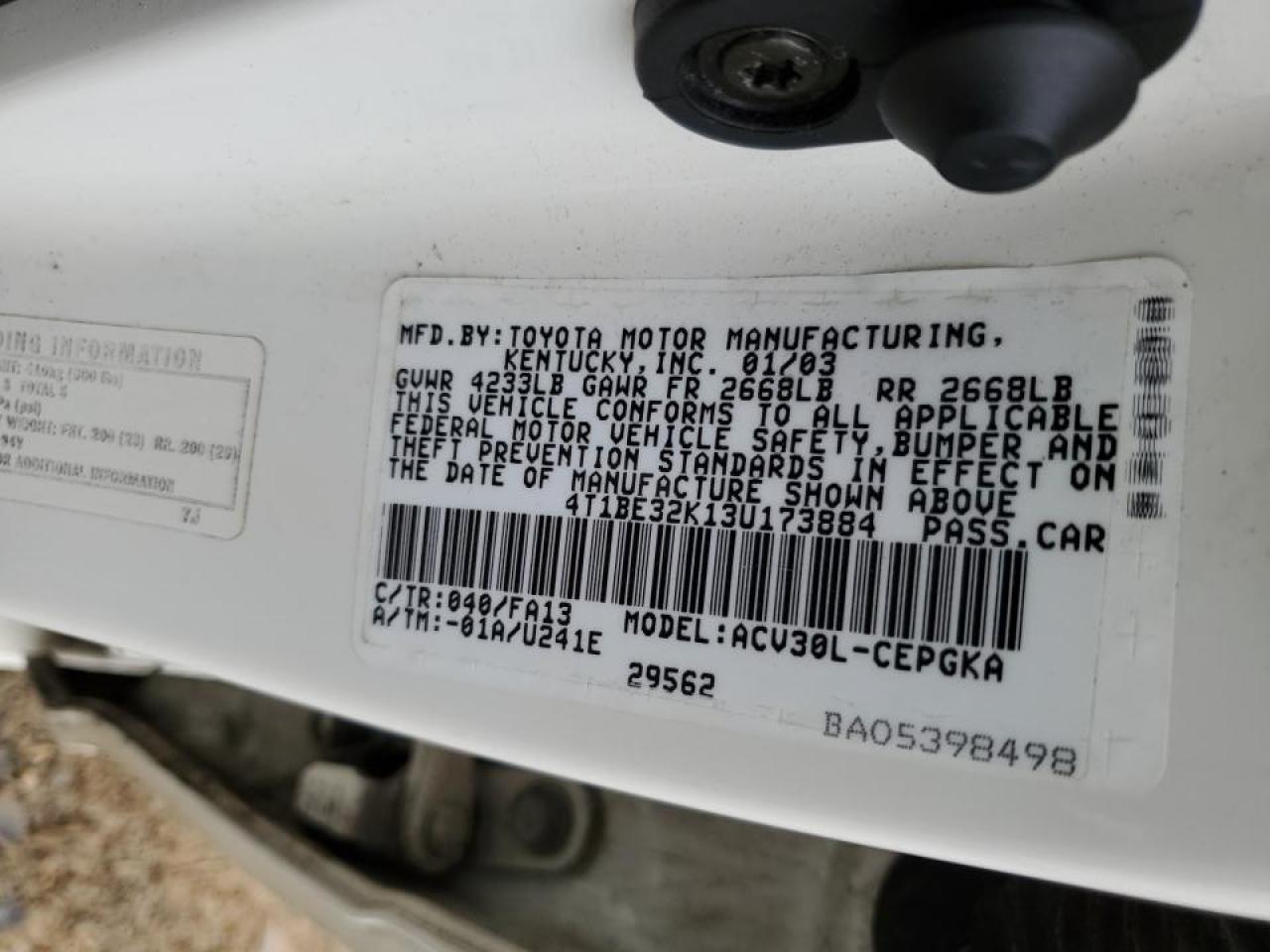 2003 Toyota Camry - Image 12