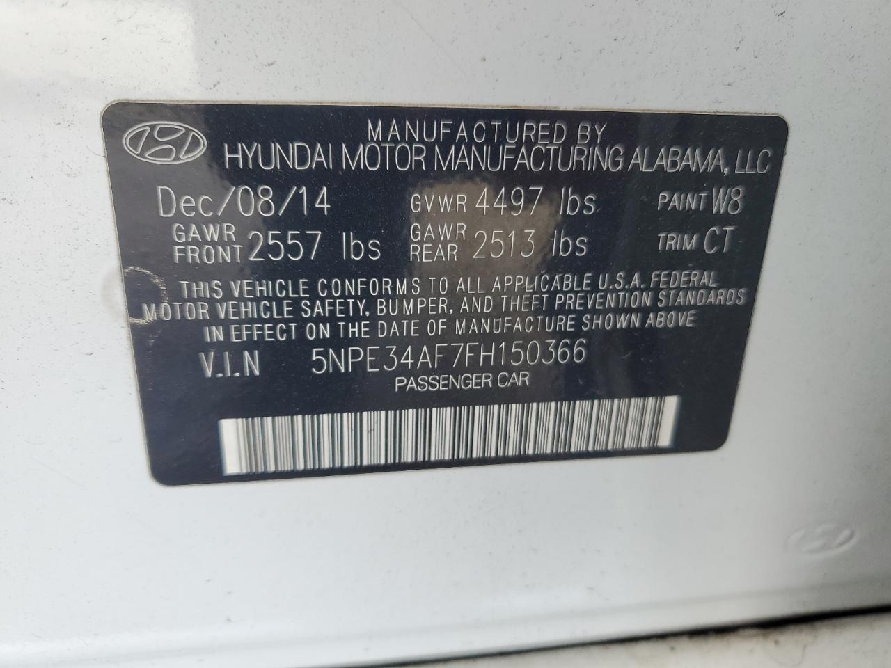 2015 Hyundai Sonata - Image 14