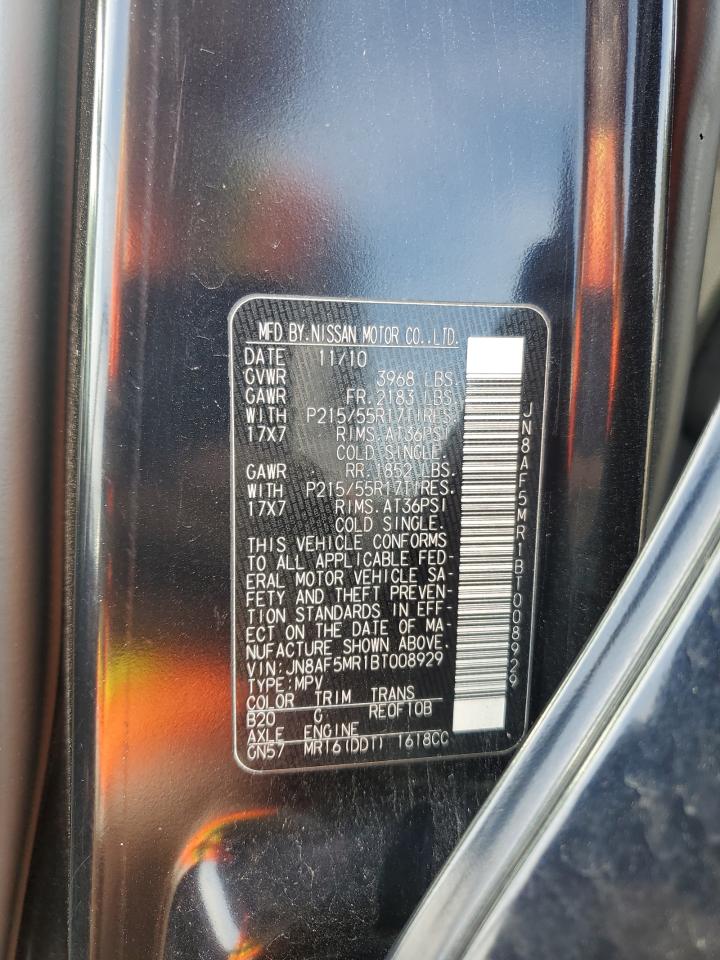 2011 Nissan Juke S VIN: JN8AF5MR1BT008929 Lot: 49882805