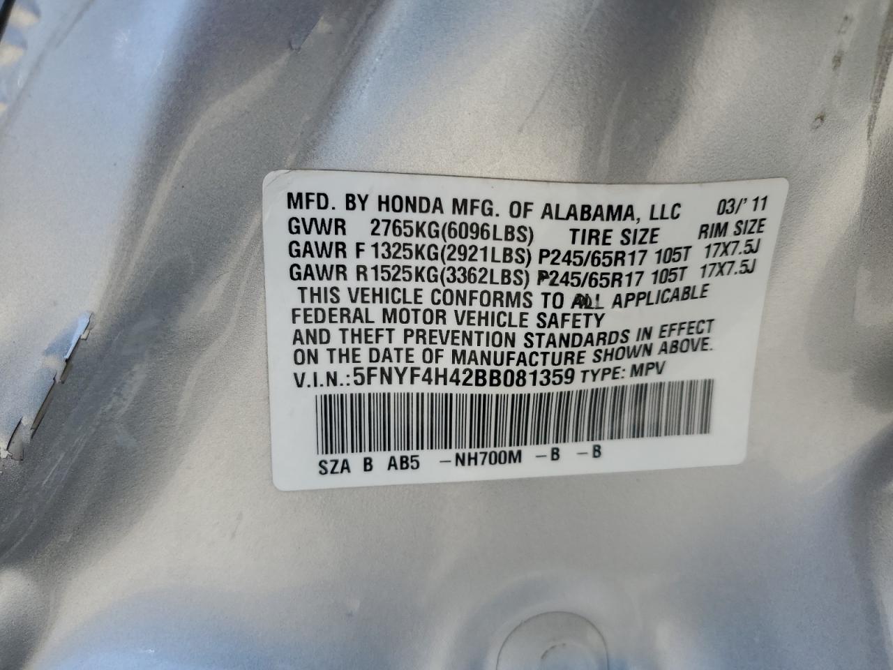 2011 Honda Pilot - Image 13