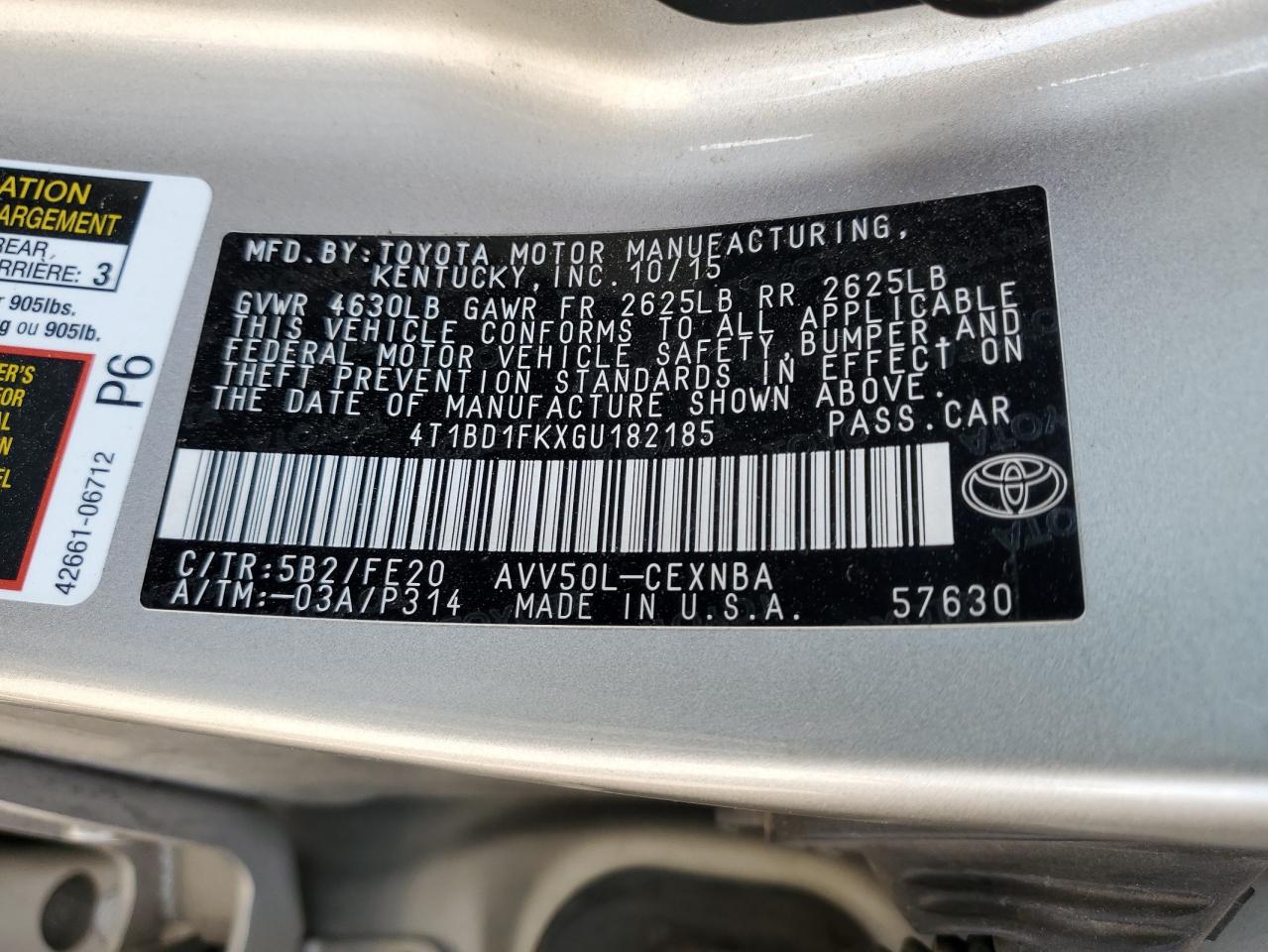 2016 Toyota Camry - Image 12