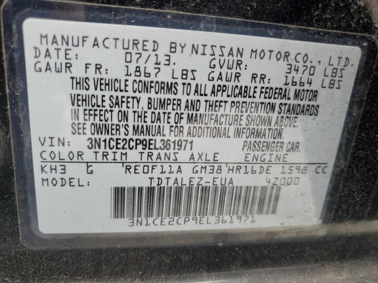 2014 Nissan Versa - Image 13