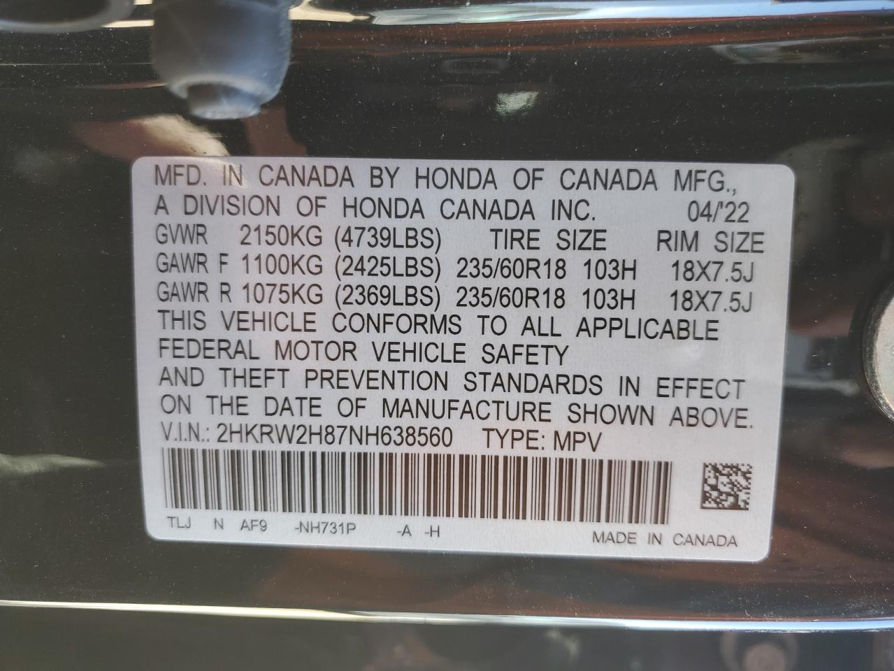 2022 Honda CR-V - Image 15