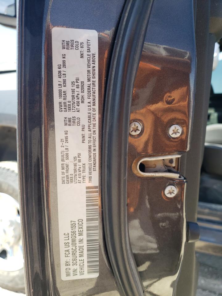 2021 Ram 2500 Tradesman VIN: 3C6UR5CJ0MG561557 Lot: 50976935