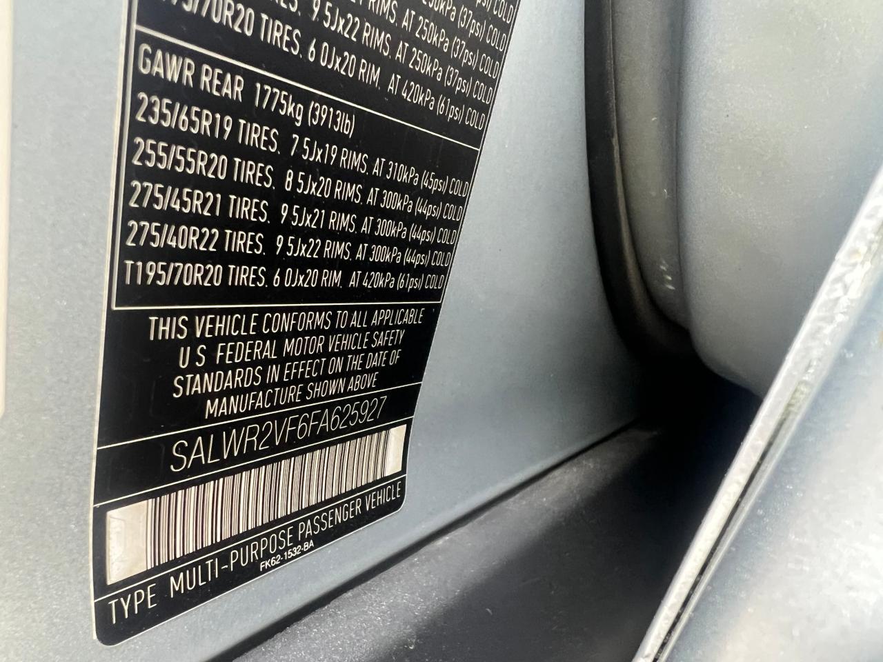 2015 Land Rover Range Rover Sport Hse VIN: SALWR2VF6FA62592 Lot: 48635495