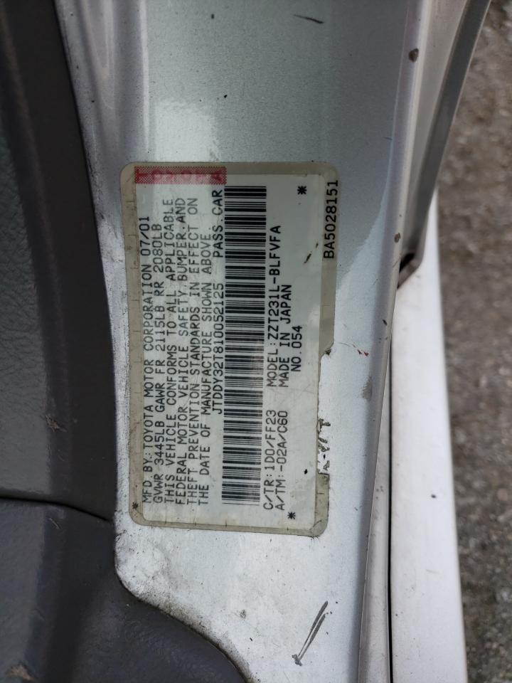 2001 Toyota Celica Gt-S VIN: JTDDY32T810052125 Lot: 47599885