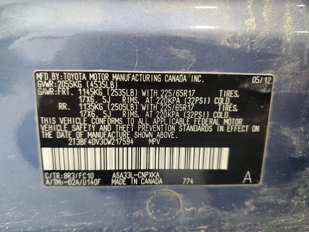 2012 Toyota RAV 4 - Image 13