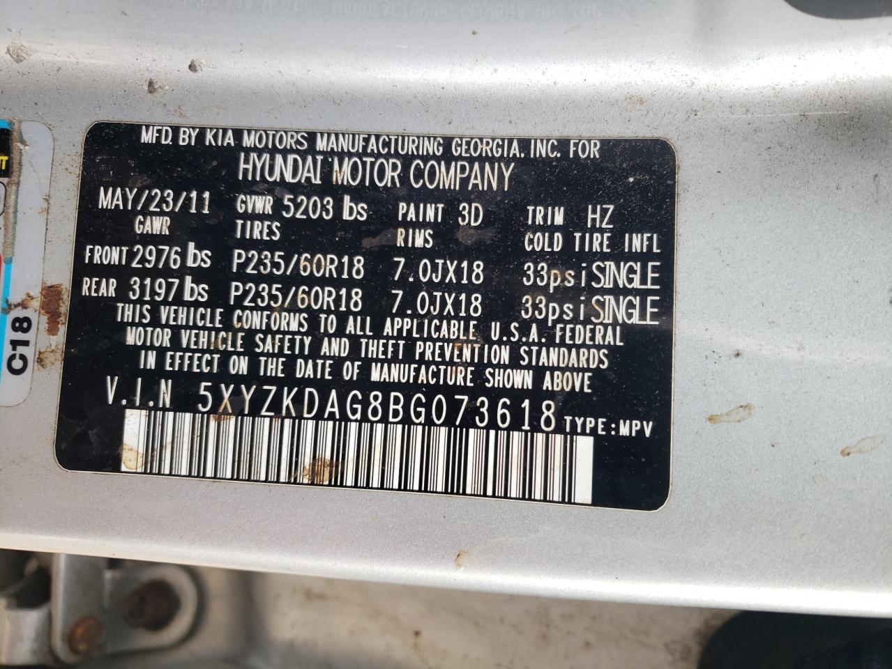 2011 Hyundai Santa Fe - Image 13