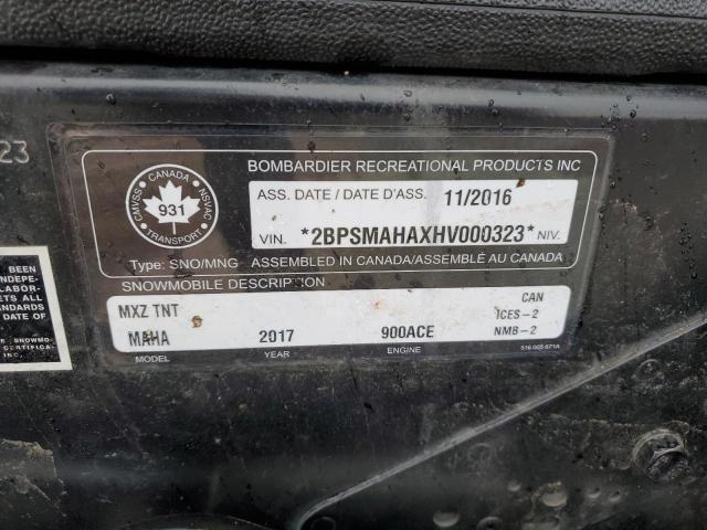 2017 SKIDOO MXZ
