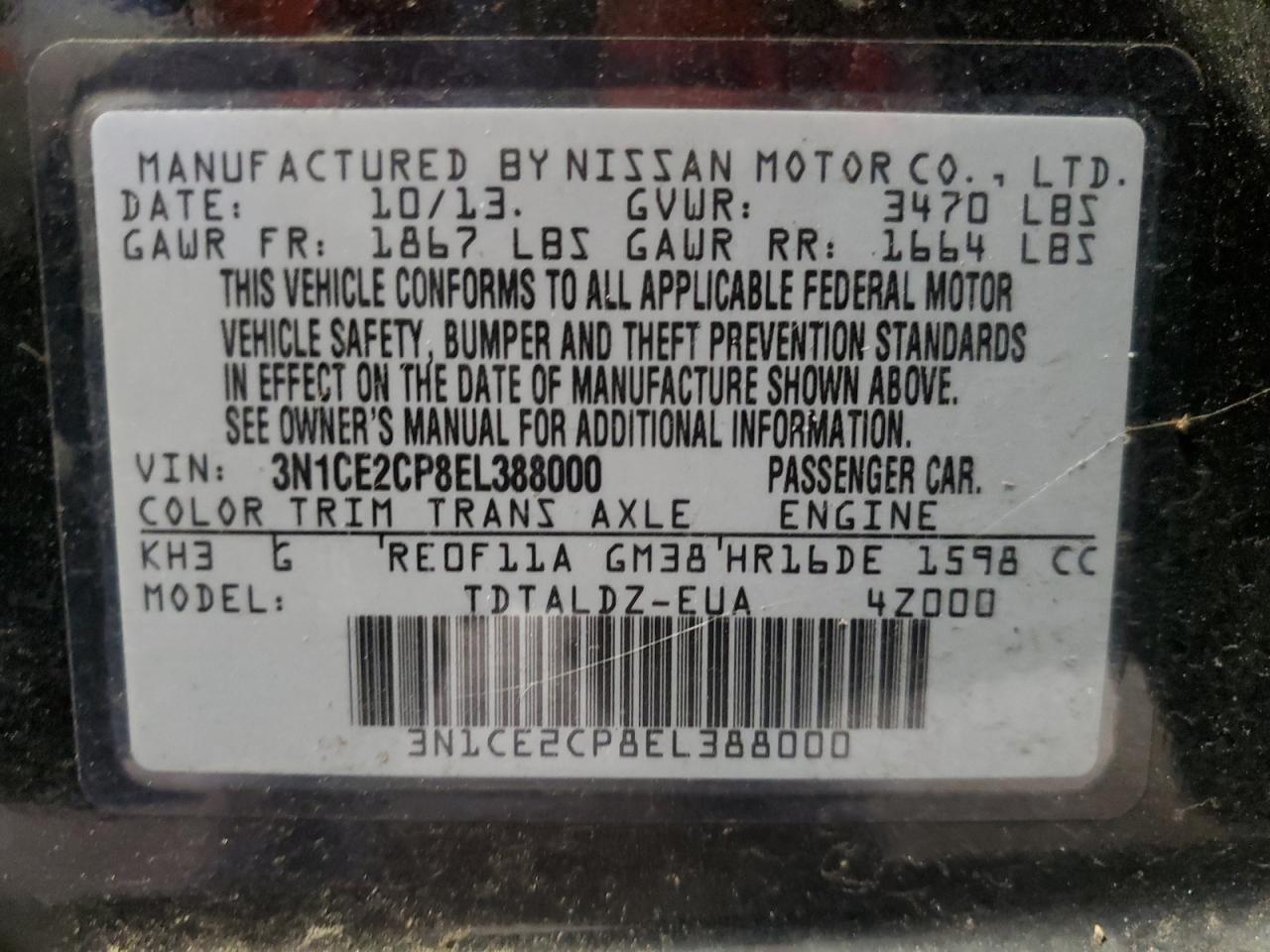 2014 Nissan Versa - Image 12
