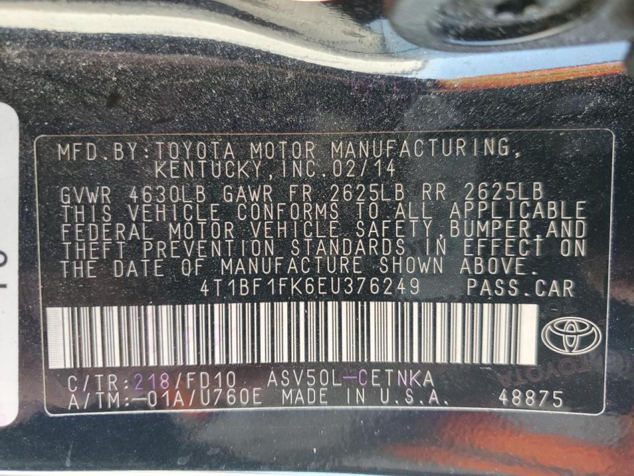 2014 Toyota Camry - Image 12