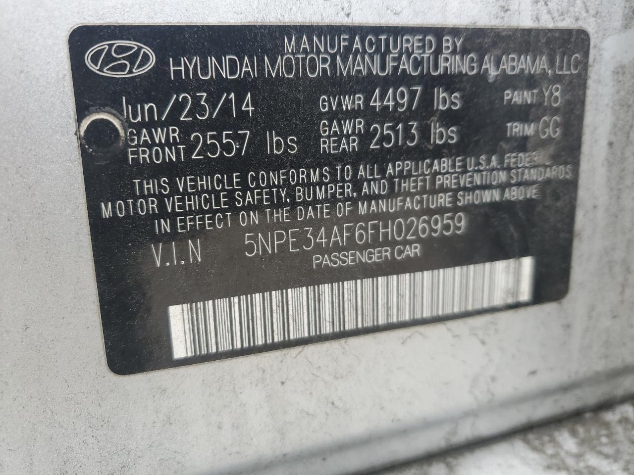 2015 Hyundai Sonata - Image 14