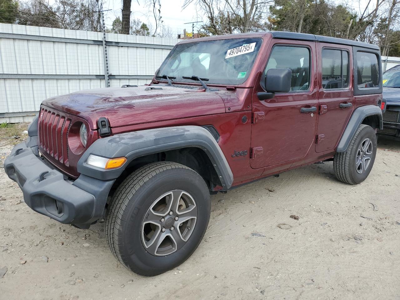 2022 Jeep Wrangler Unlimited Sport за продажба в Hampton, VA - Rear End