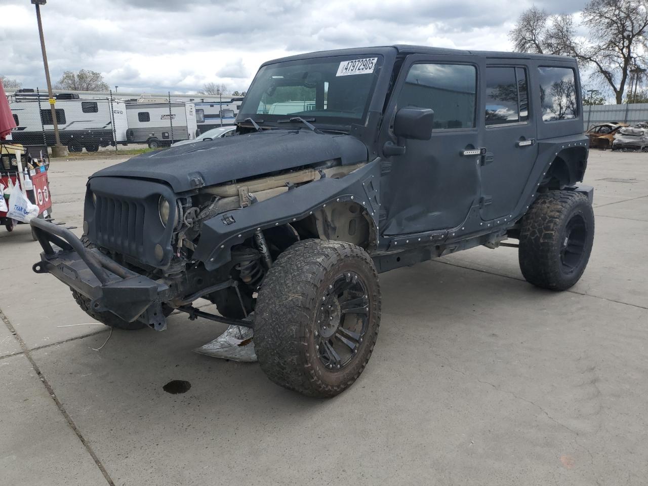 2015 Jeep Wrangler Unlimited Sahara за продажба в Sacramento, CA - Side
