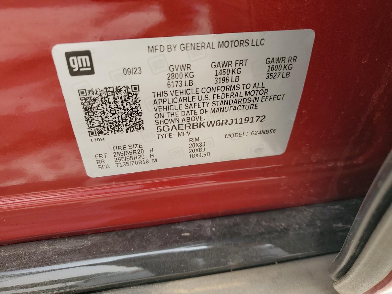 2024 Buick Enclave Essence VIN: 5GAERBKW6RJ119172 Lot: 47741705