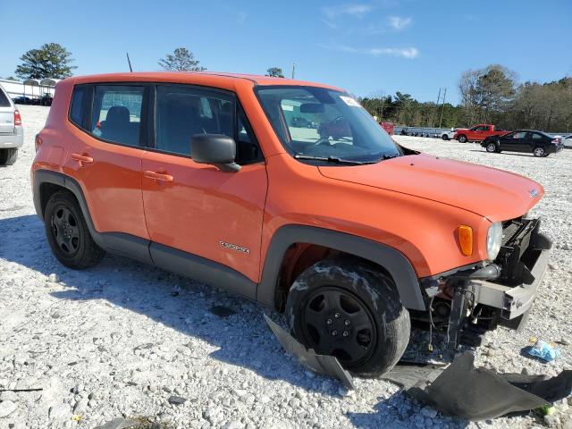  JEEP RENEGADE 2017 Pomarańczowy