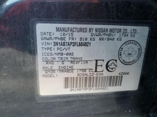 2015 NISSAN SENTRA S