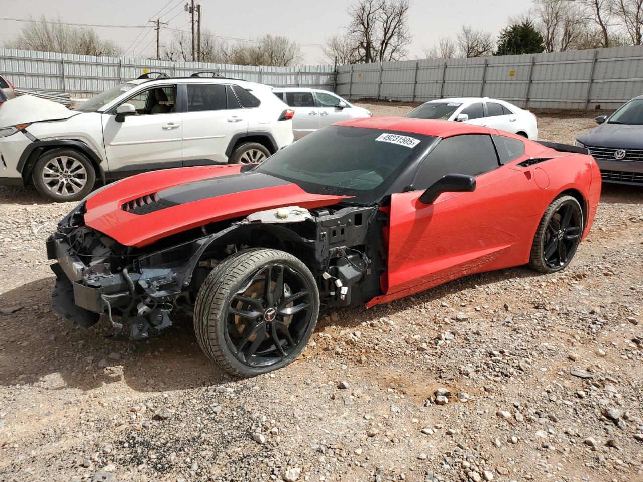 2015 Chevrolet Corvette Stingray 1Lt იყიდება Oklahoma City-ში, OK - Undercarriage