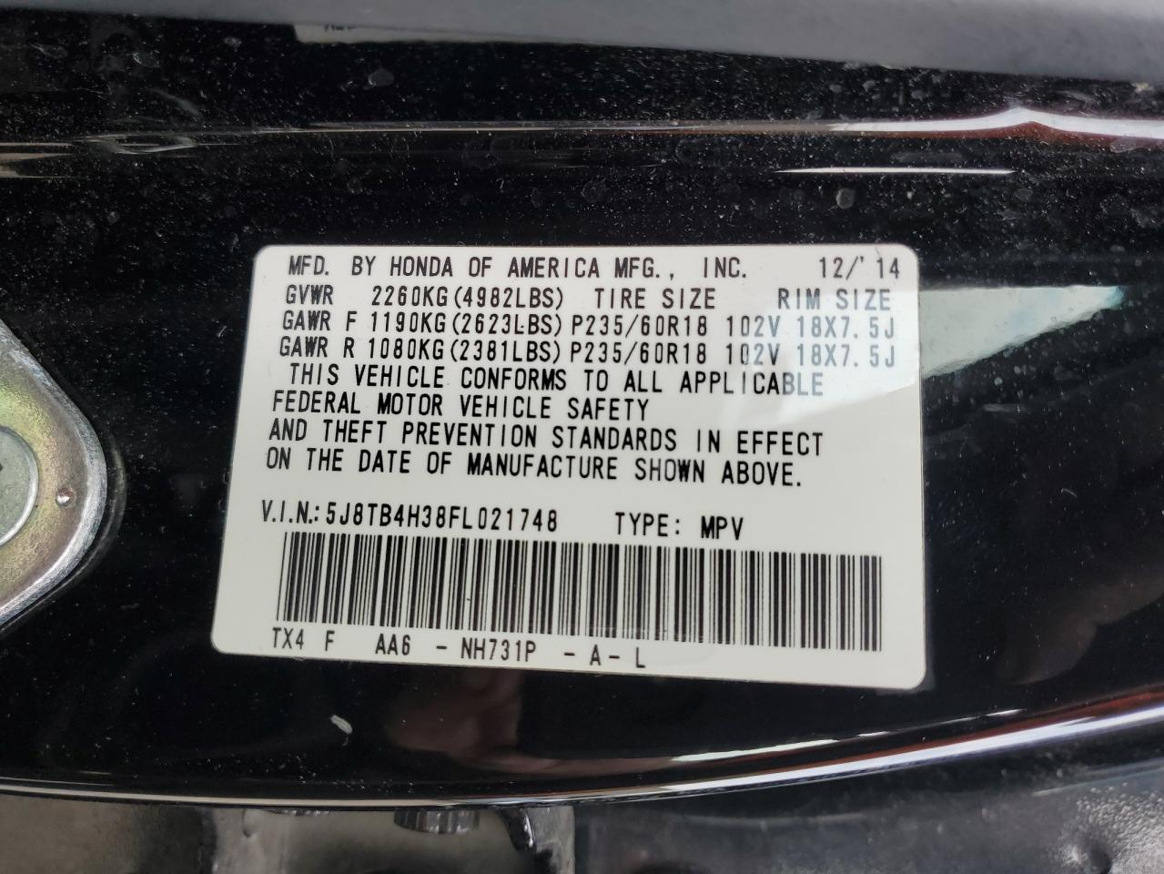 2015 Acura RDX - Image 14