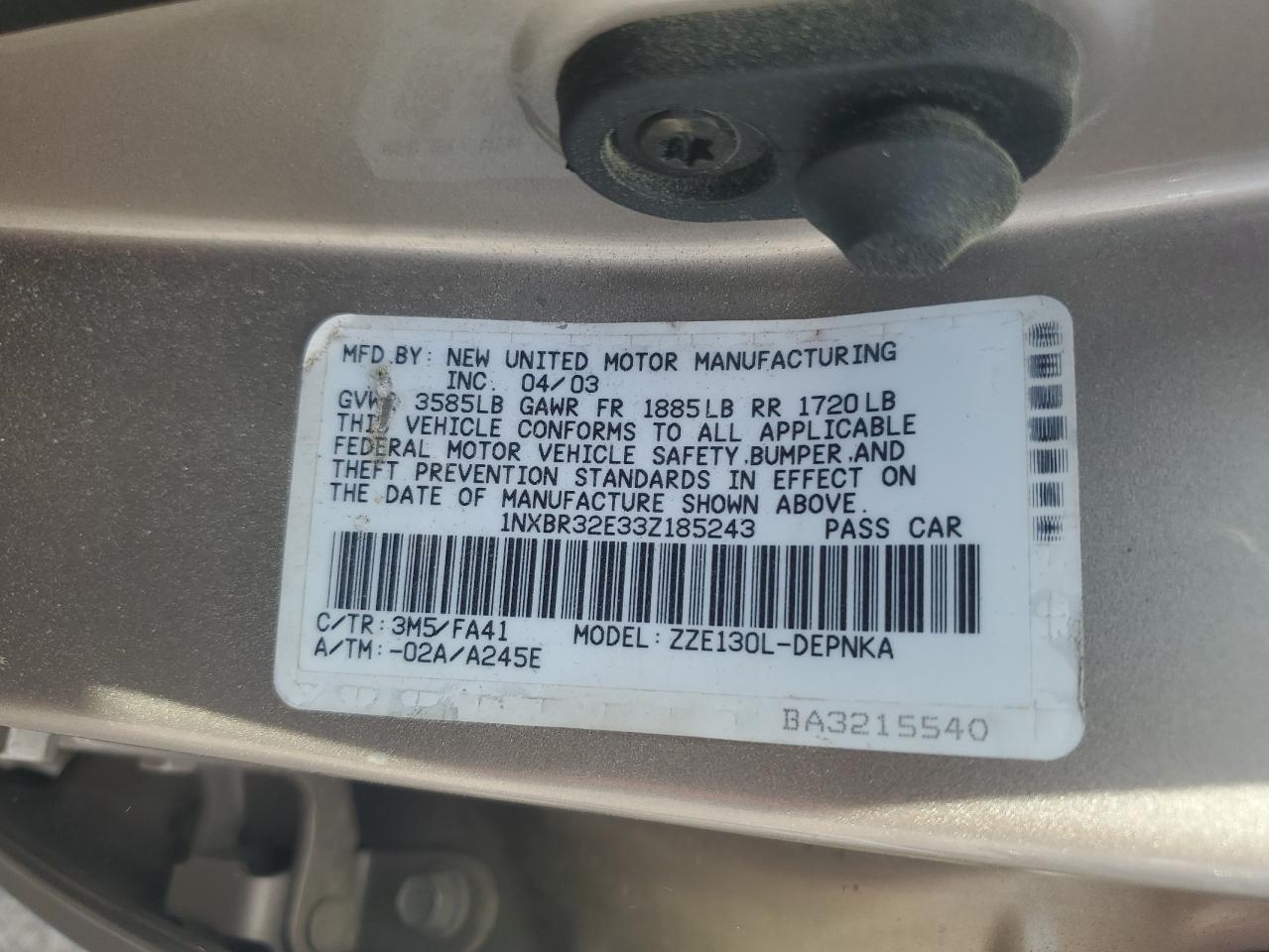 2003 Toyota Corolla - Image 13