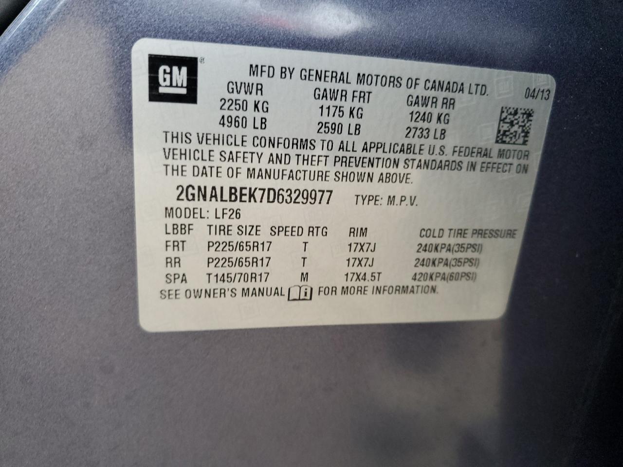 2013 Chevrolet Equinox - Image 13