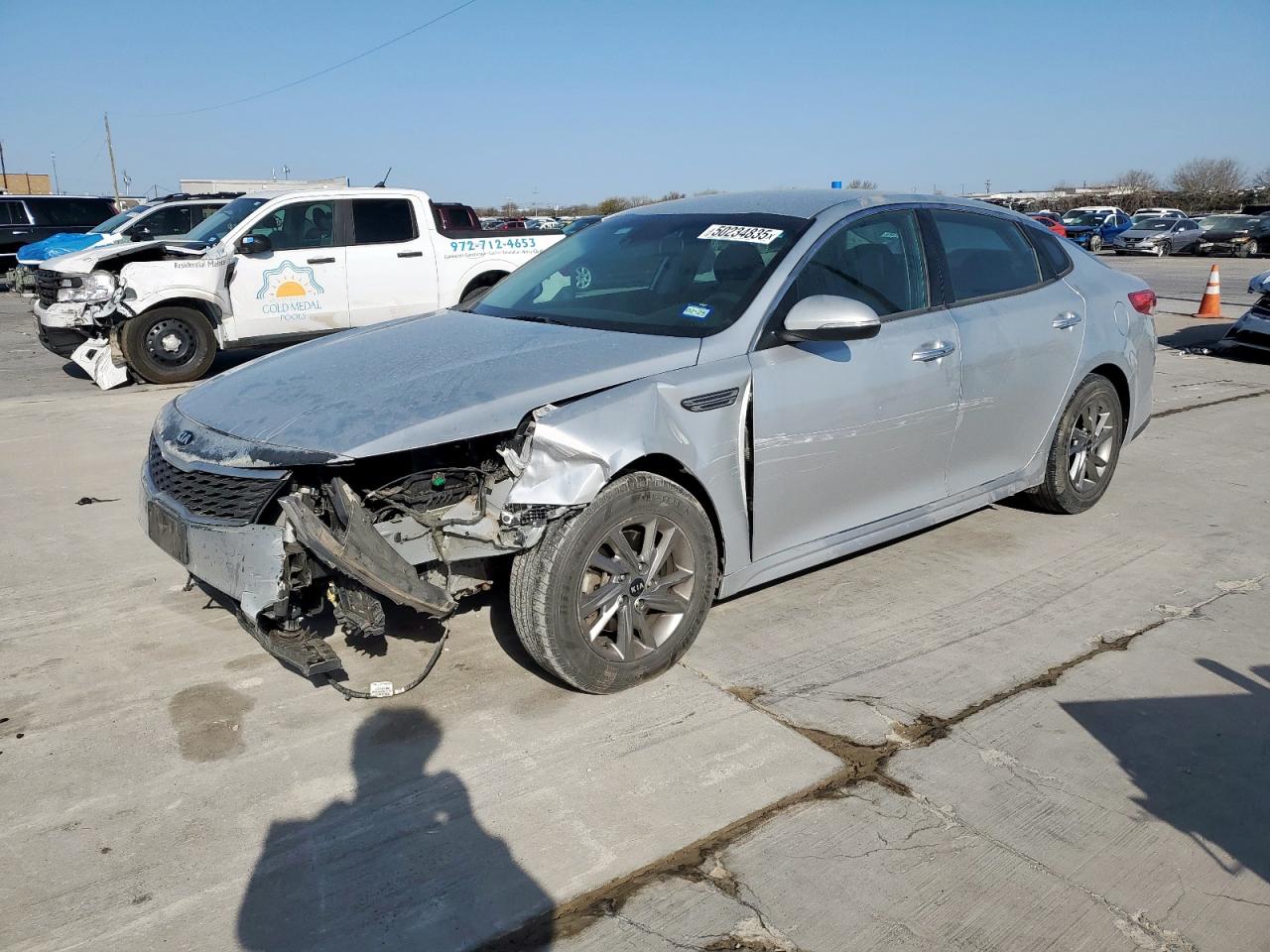 2019 Kia Optima Lx na sprzedaż w Grand Prairie, TX - Front End