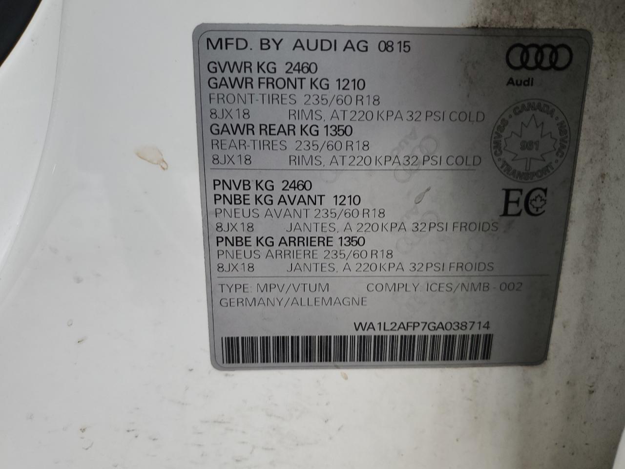 2016 Audi Q5 - Image 14