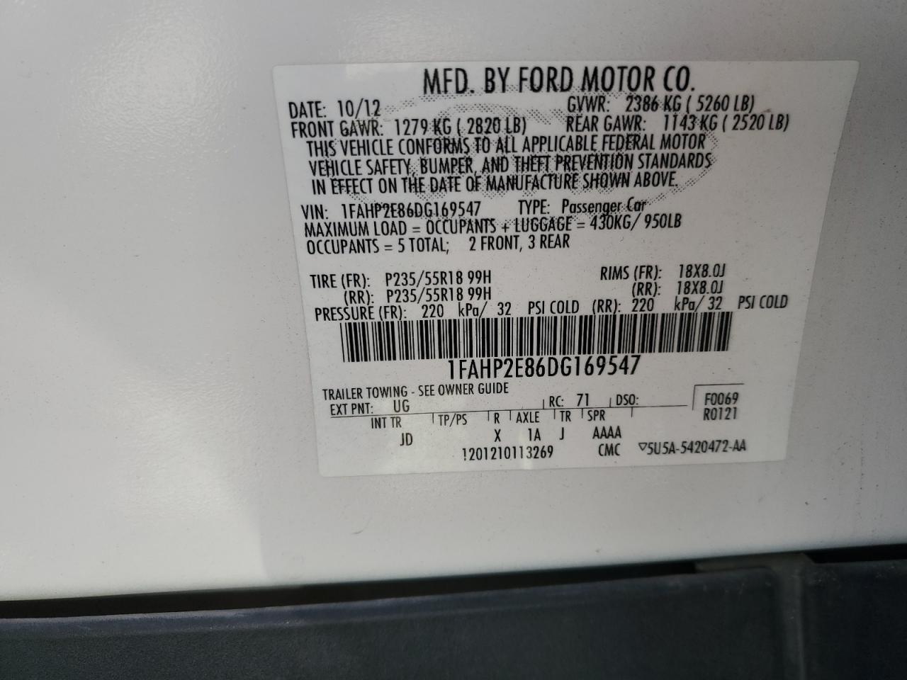 2013 Ford Taurus - Image 12