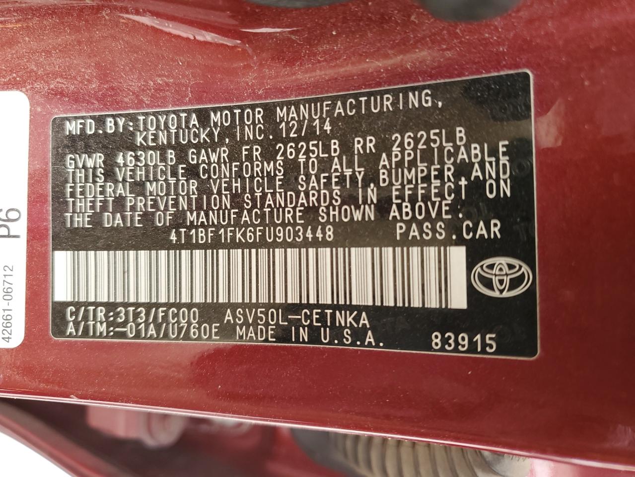 2015 Toyota Camry - Image 12