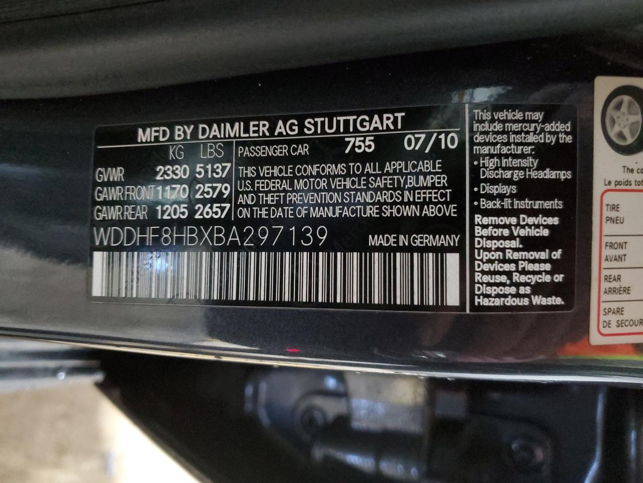 2011 Mercedes-Benz E-klasse - Image 12