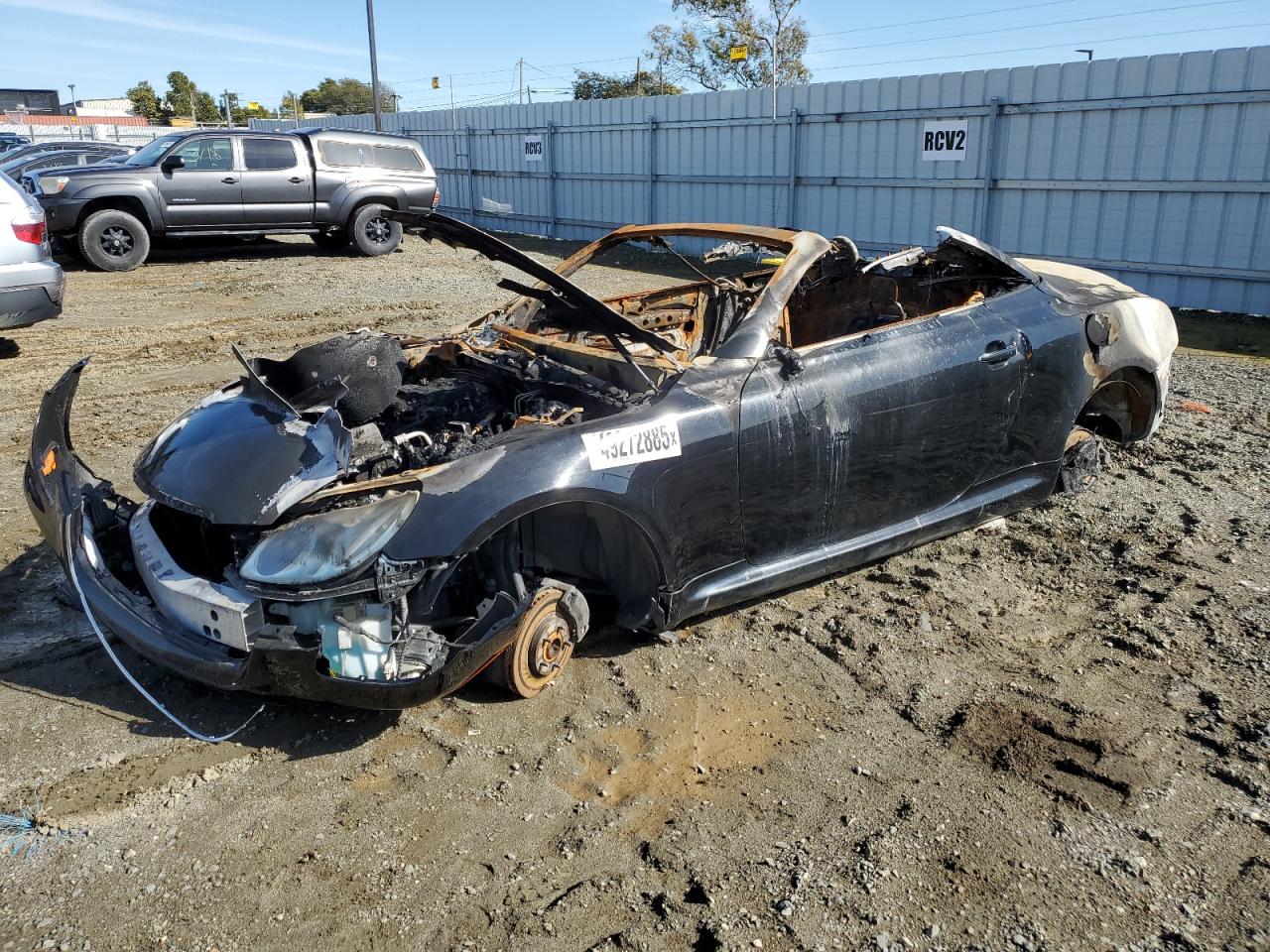 2003 Lexus Sc 430 за продажба в American Canyon, CA - Burn