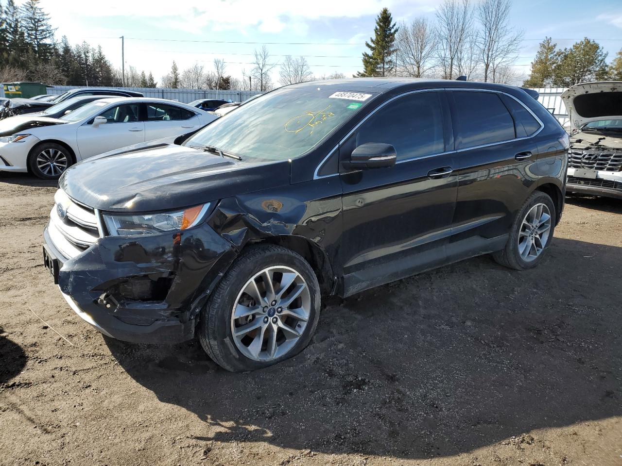 2018 Ford Edge Titanium na sprzedaż w Bowmanville, ON - Front End