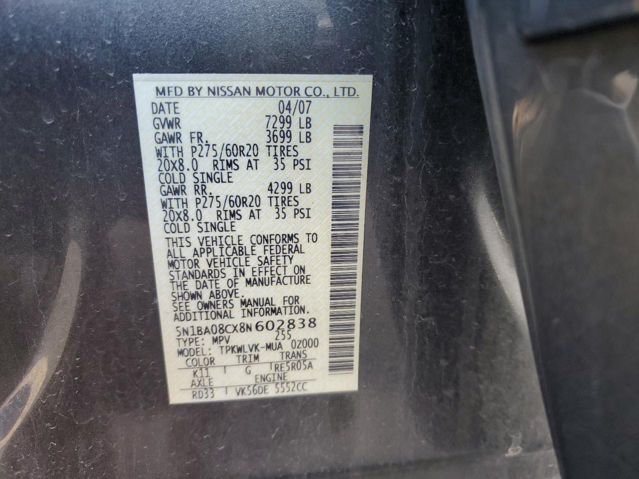 2008 Nissan Armada - Image 12