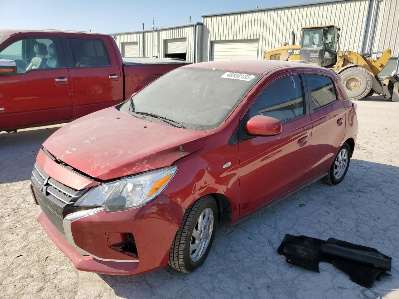 2022 Mitsubishi Mirage Es na sprzedaż w Kansas City, KS - Front End