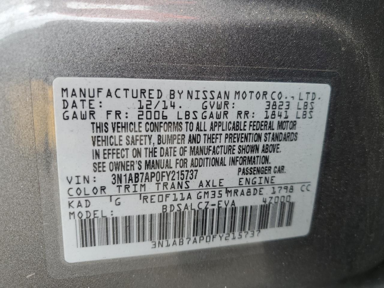 2015 Nissan Sentra - Image 12