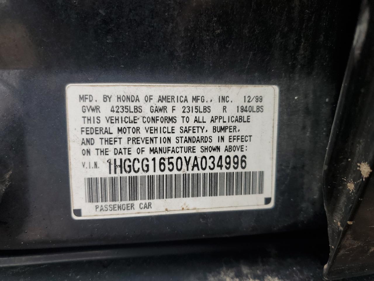 2000 Honda Accord - Image 13