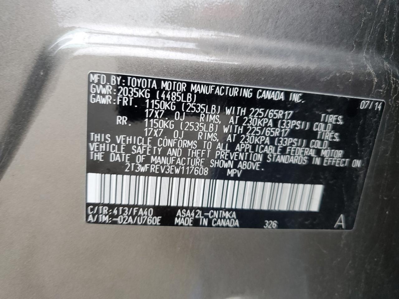 2014 Toyota RAV 4 - Image 12