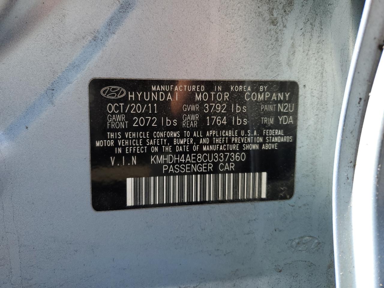 2012 Hyundai Elantra - Image 12