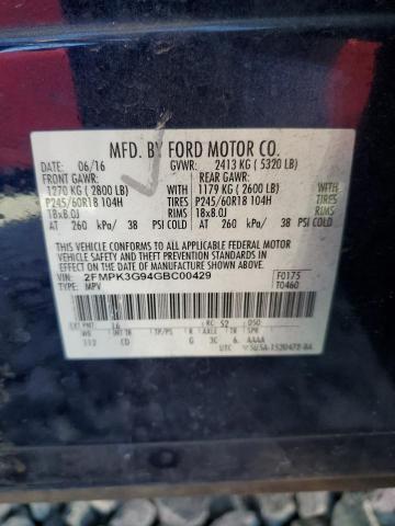 2016 FORD EDGE SE