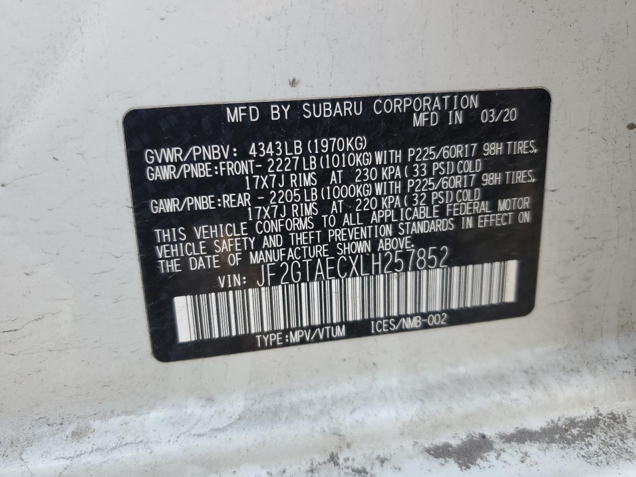 2020 Subaru XV - Image 14