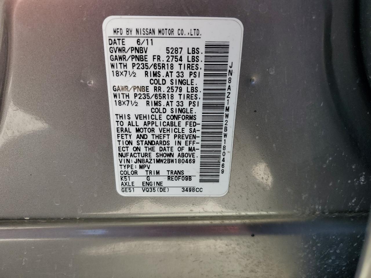 2011 Nissan Murano - Image 13