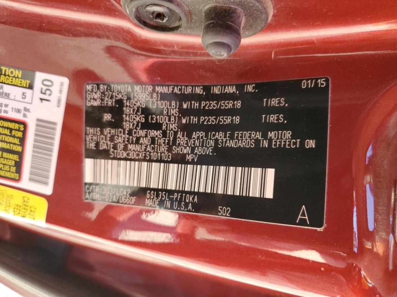 2015 Toyota Sienna - Image 13