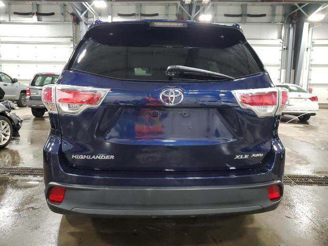  TOYOTA HIGHLANDER 2016 Blue