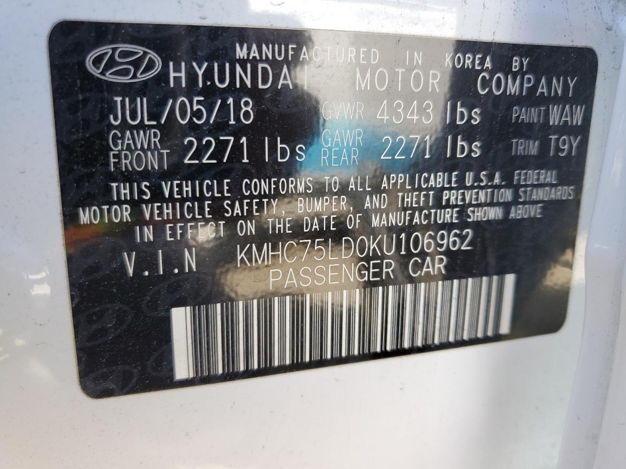 2019 Hyundai IONIQ - Image 13